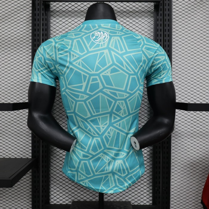 Player Version 2023 Algeria Blue Soccer Jersey