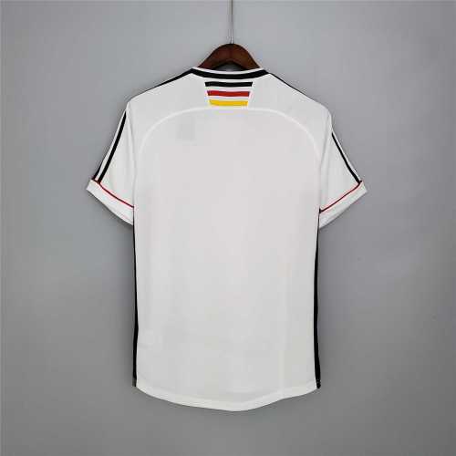 Retro Jersey Germany 1998 Home White Vintage Soccer Jersey
