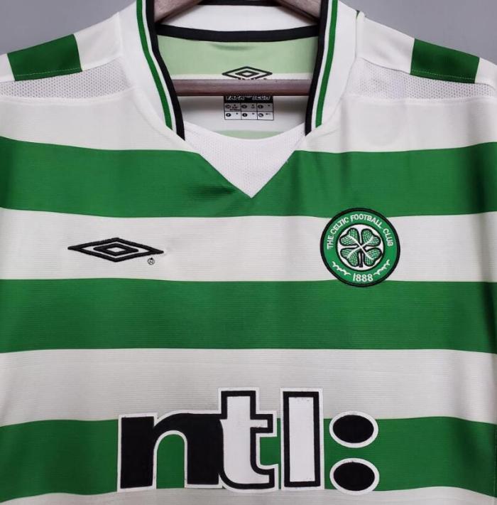 Retro Jersey 2001-2003 Celtic Home Soccer Jersey Vintage Football Shirt