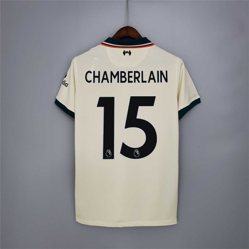 Retro Jersey 2021-2022 Liverpool 15 CHAMBERLAIN Away Soccer Jersey