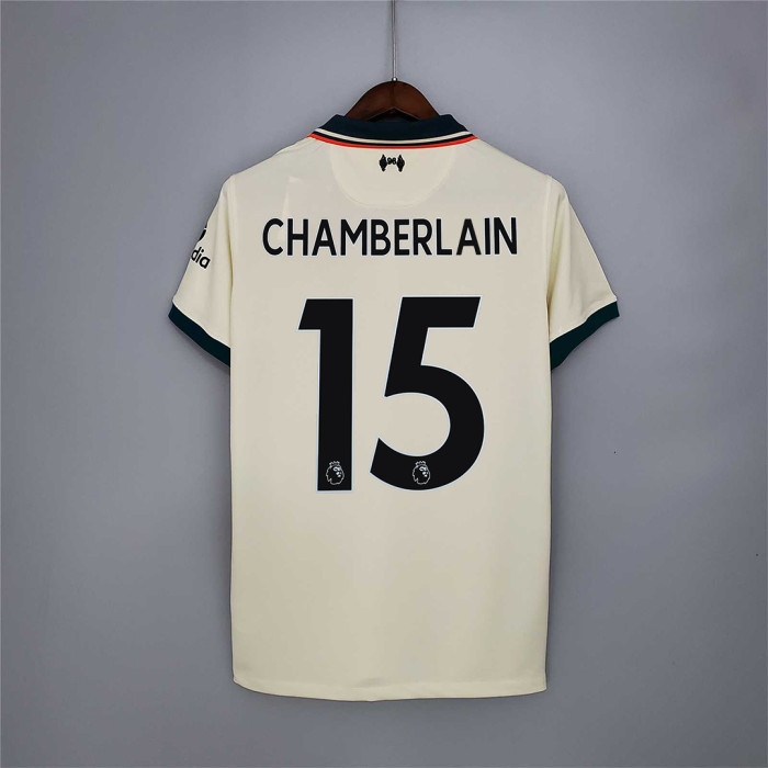 Retro Jersey 2021-2022 Liverpool 15 CHAMBERLAIN Away Soccer Jersey