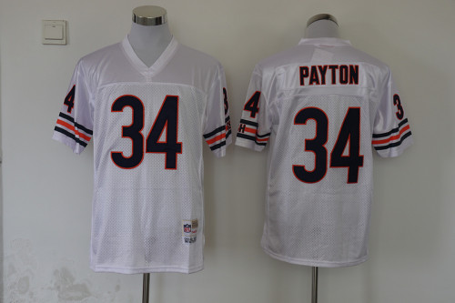 Retro Jersey Chicago Bears 34 PAYTON White NFL Jersey
