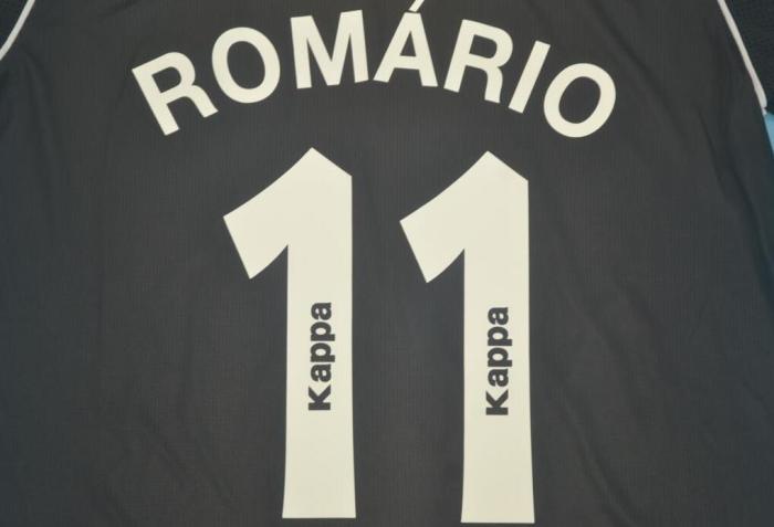 Retro Jersey 2000-2001 Vasco Da Gama 11 ROMARIO Black Soccer Jersey