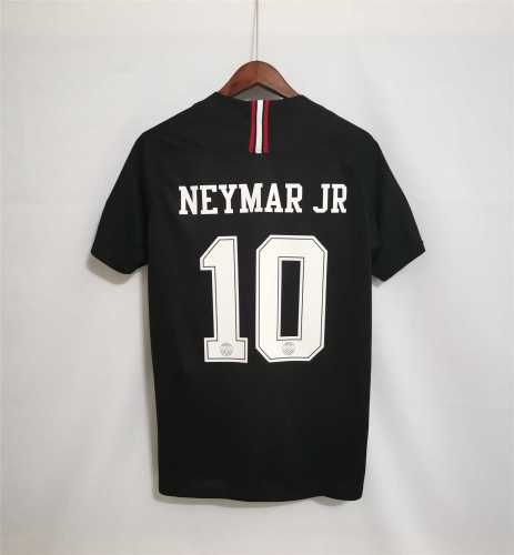 with UCL Patch Retro Jersey 2018-2019 Jordan PSG NEYMAR JR 10 Black Soccer Jersey