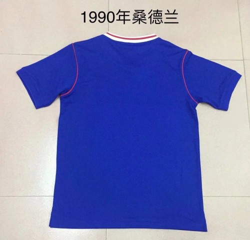 Retro Jersey 1990 Sunderland Blue Soccer Jersey Vintage Football Shirt