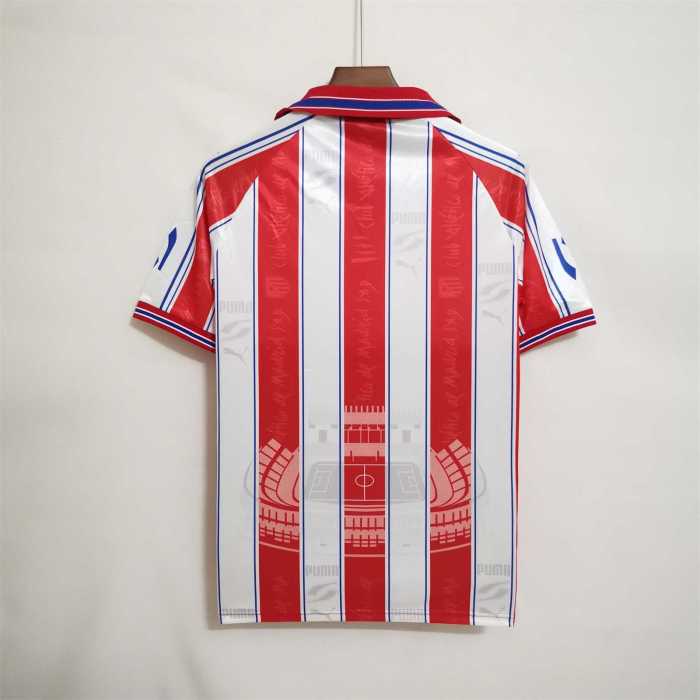 Retro Jersey 1996-1997 Atletico Madrid Home Soccer Jersey Vintage Football Shirt