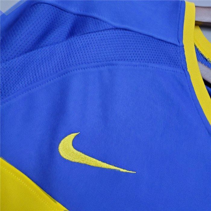 Retro Jersey Long Sleeve 2003-2004 Boca Juniors Home Soccer Jersey