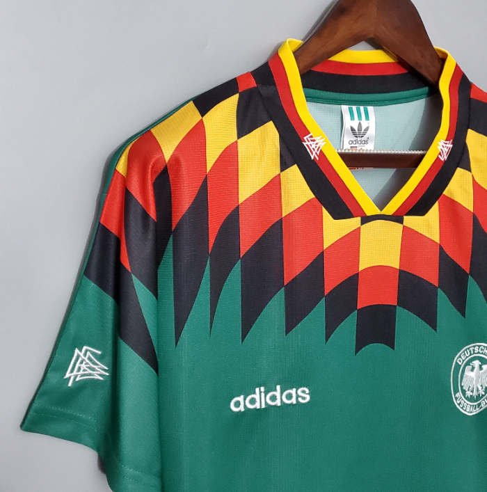 Retro Jersey 1994 Germany Away Green Soccer Jersey Vintage Football Shirt