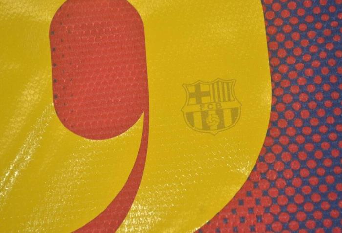 with UCL+Front Patch Retro Jersey 2012-2013 Barcelona 8 A.INIESTA Home Soccer Jersey