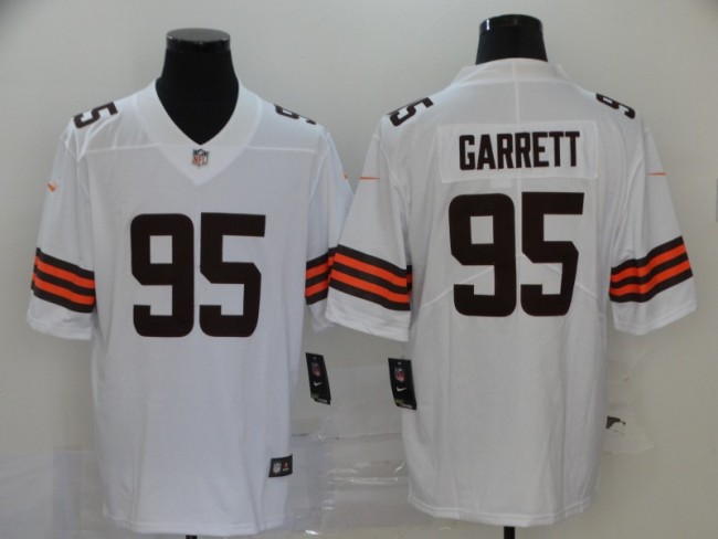 Cleveland Browns 95 Myles Garrett White 2020 New Vapor Untouchable Limited Jersey