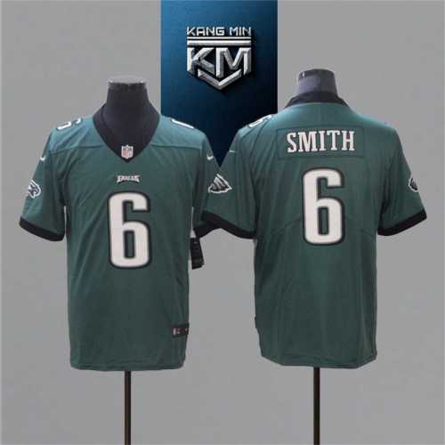 2021 Eagles 6 SMITH Dark Green NFL Jersey S-XXL White Font