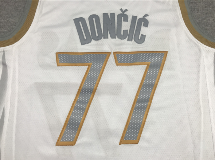 City Edition Dallas Mavericks 77 DONCIC White NBA Jersey