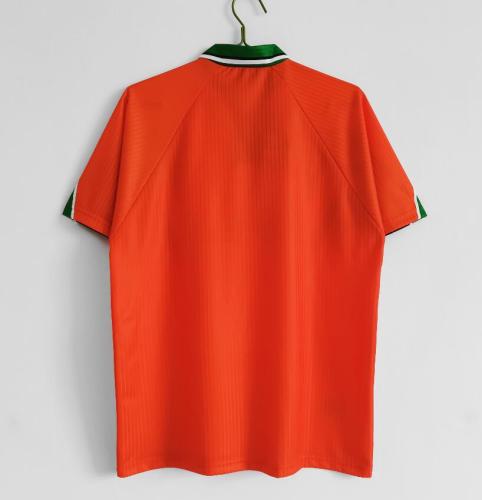 Retro Jersey 1997-1998 Ireland Away Orange Soccer Jersey
