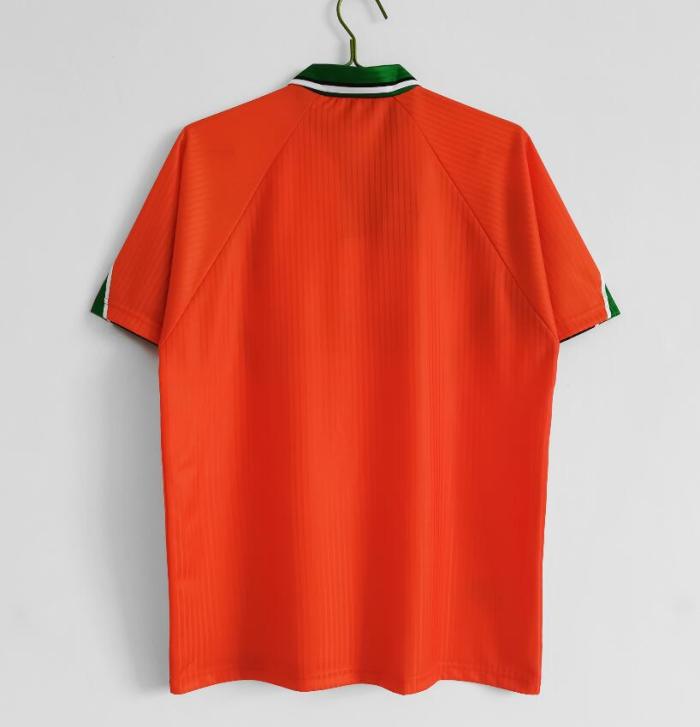 Retro Jersey 1997-1998 Ireland Away Orange Soccer Jersey