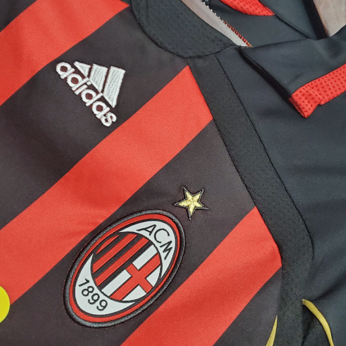 Retro Jersey 2006-2007 AC Milan Home Soccer Jersey Vintage Football Shirt