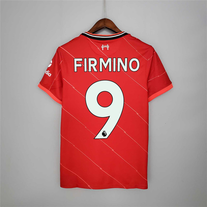 Retro Jersey 2021-2022 Liverpool FIRMINO 9 Home Soccer Jersey