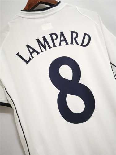 Retro Jersey 2002 England LAMPARD 8 Home Vintage Soccer Jersey