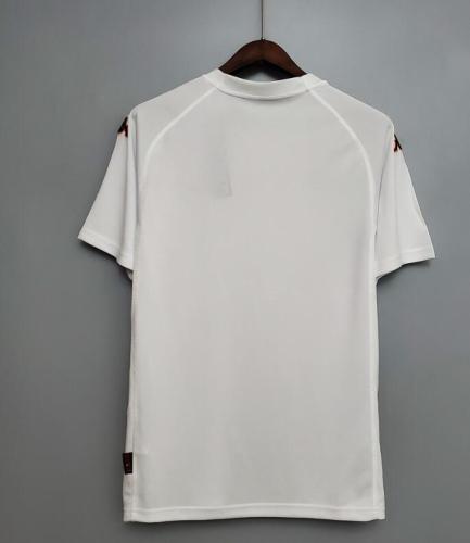 Retro Jersey 2000-2001 As Roma Away White Soccer Jersey Vintage Football Shirt