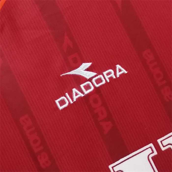 Retro Jersey 1999-2000 As Roma Home Red Soccer Jersey Vintage Football Shirt