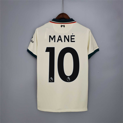 Retro Jersey 2021-2022 Liverpool MANE 10 Away Soccer Jersey