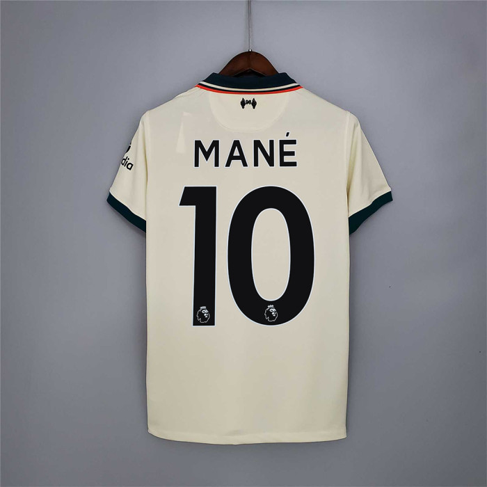 Retro Jersey 2021-2022 Liverpool MANE 10 Away Soccer Jersey