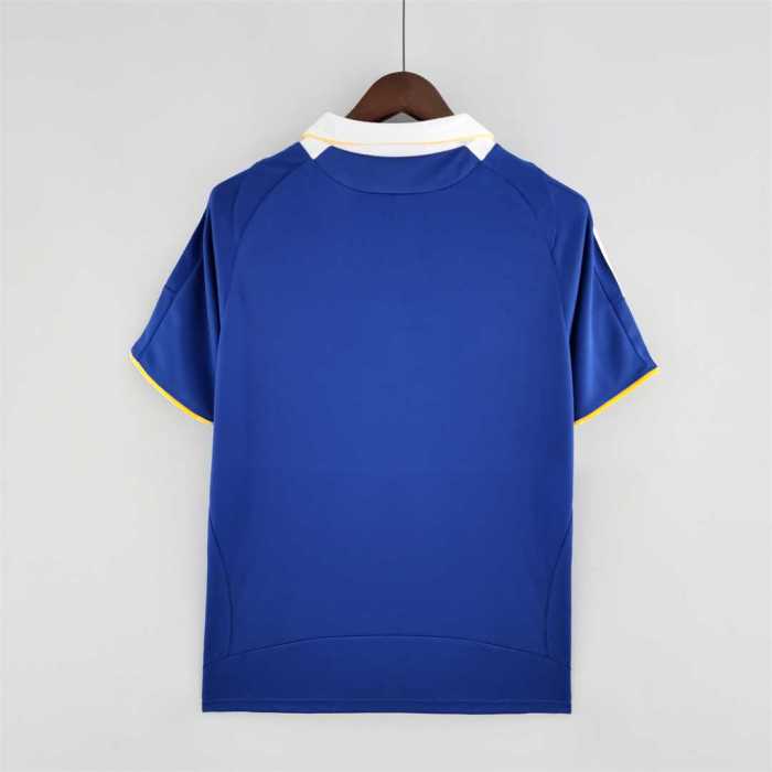 with Front Lettering Retro Jersey 2008-2009 Chelsea UCL Final Home Soccer Jersey Vintage Football Shirt