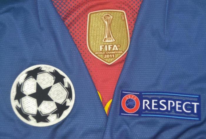 with UCL+Front Patch Retro Jersey 2012-2013 Barcelona Home Soccer Jersey