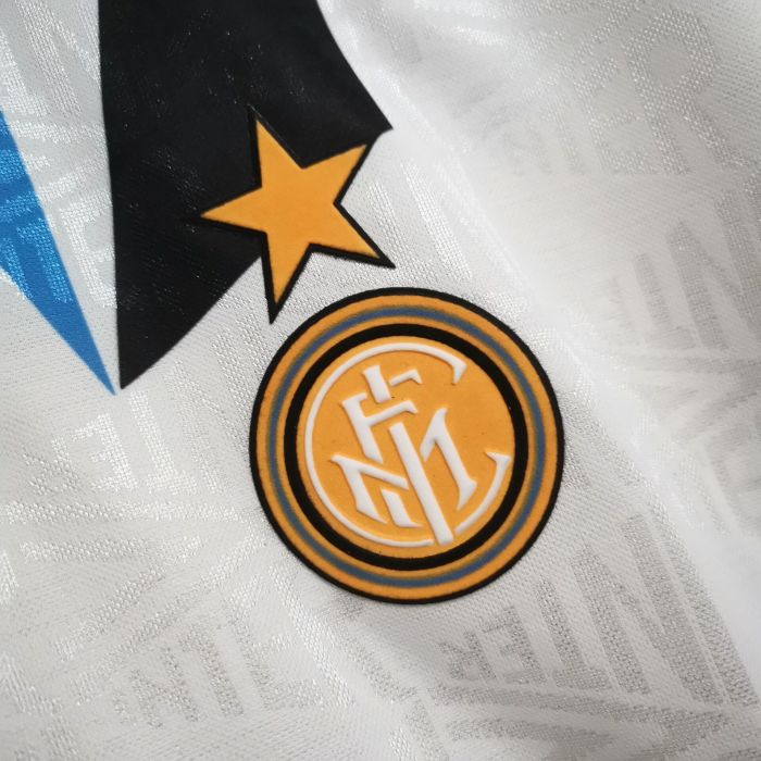 Retro Jersey 1992-1993 Inter Milan Away White Soccer Jersey