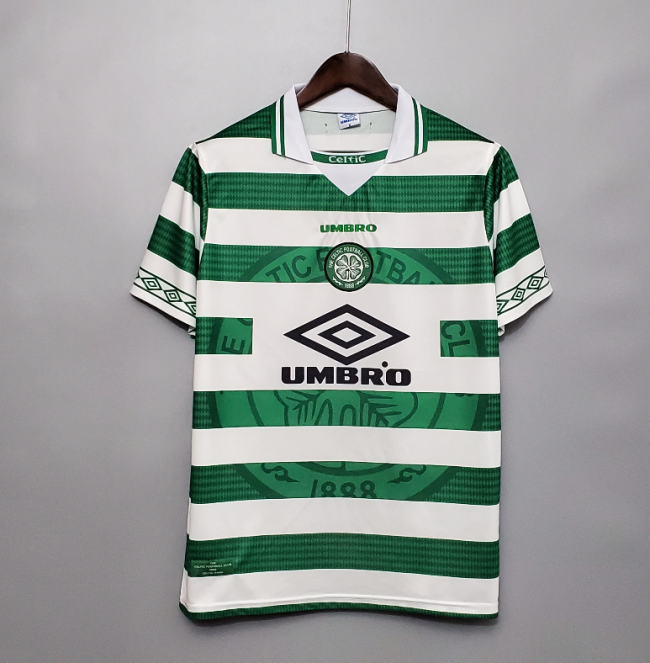Retro Jersey 1998-1999 Celtic Home Soccer Jersey Vintage Football Shirt