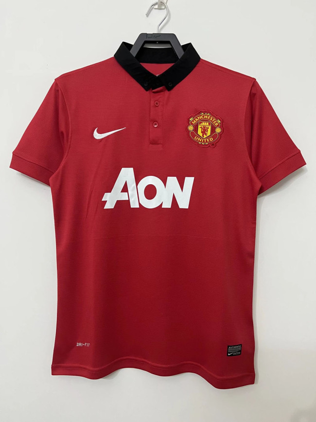 Classic 2013 2014 Man United Home Retro Soccer Jersey