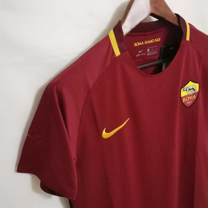 Retro Jersey 2017-2018 As Roma Home Soccer Jersey Vintage Football Shirt