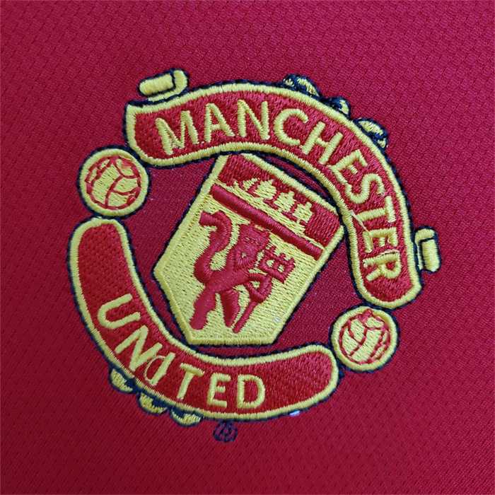 Retro Jersey Long Sleeve 2004-2006 Manchester United Home Soccer Jersey Vintage Football Shirt