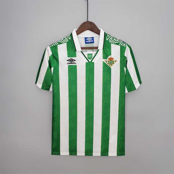 Retro Jersey 1994-1995 Real Betis Home Soccer Jersey Vintage Football Shirt