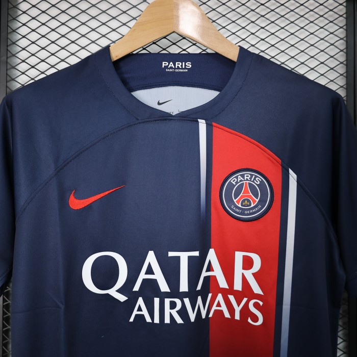 Maillot PSG Fans Version 2023-2024 Paris Saint-Germain Home Soccer Jersey S,M,L,XL,2XL,3XL,4XL