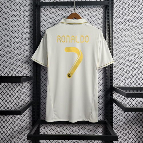Retro Jersey 2011-2012 Real Madrid RONALDO 7 Home White Soccer Jersey