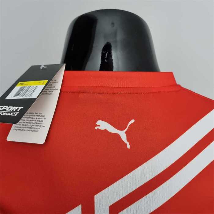 2022 F1 Formula One; Ferrari racing suit crew neck red 55 Racing Jersey