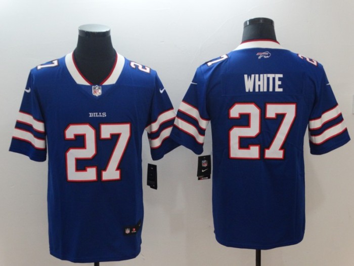 Buffalo Bills 2 WHITE Blue NFL Jersey
