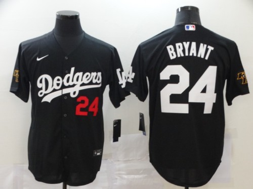Los Angeles Dodgers 24 BRYANT Black 2020 Cool Base Jersey