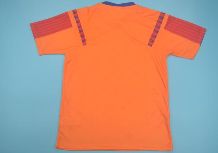 Retro Jersey 1992 Barcelona Away Orange UCL Final Soccer Jersey