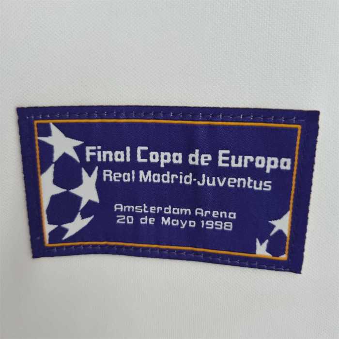 Retro Jersey 1997-1998 Real Madrid Champions League 7 Champions Commemorative Edition Soccer Jersey