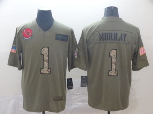 Arizona Cardinals 1 Kyler Murray 2019 Olive Camo Salute To Service Limited Jersey