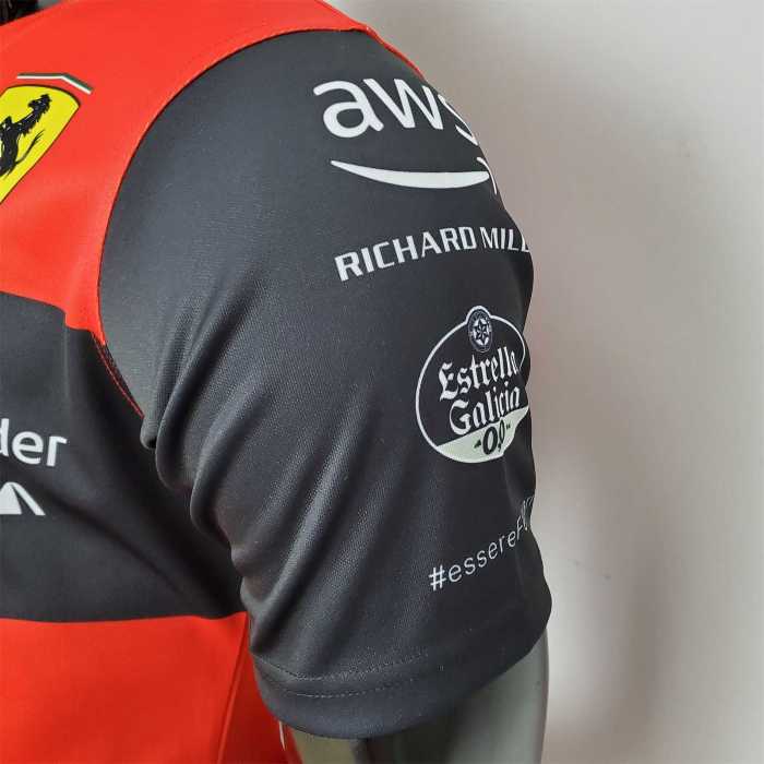 New F1 Formula One Ferrari racing suit crew Neck red Racing Jersey