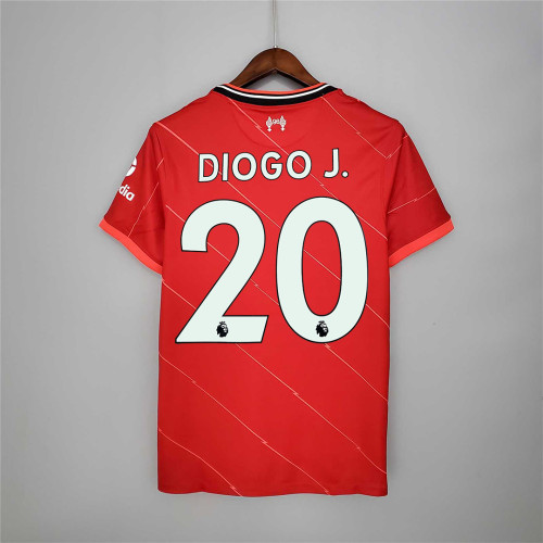 Retro Jersey 2021-2022 Liverpool DIOGO J. 20 Home Soccer Jersey