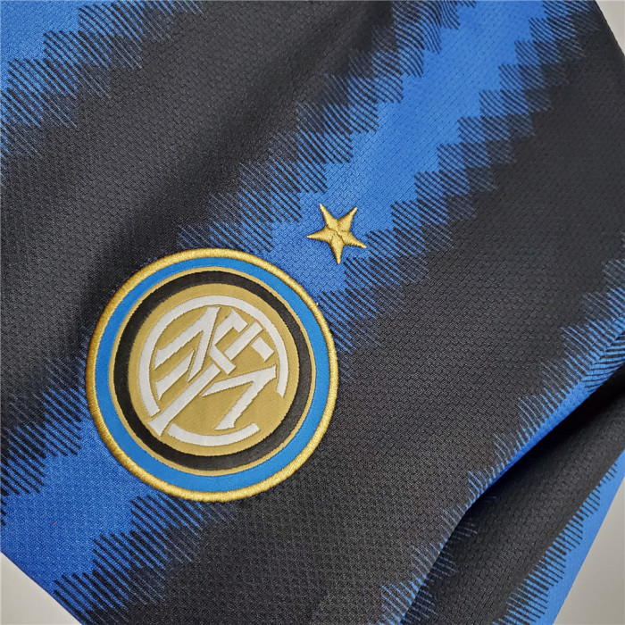Retro Jersey Inter Milan 2010-2011  Home Long Sleeve Soccer Jersey