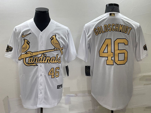 Cardinals 46 GOLDSCHMIDT White 2022 MLB All-Star Cool Base Jerseys