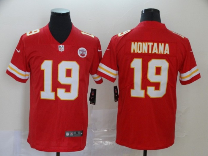 Kansas City Chiefs 19 MONTANA Red 2020 Super Bowl LIV Vapor Untouchable Limited Jersey