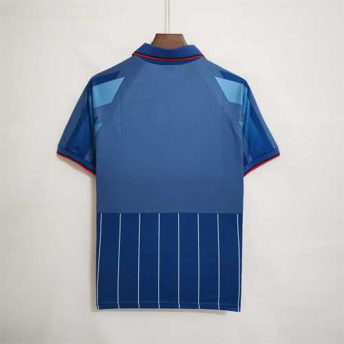 Retro Jersey 1995-1996 AC Milan Away Blue Soccer Jersey Vintage Football Shirt