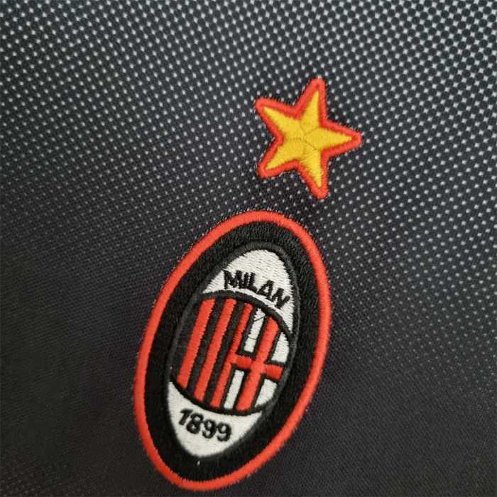 Retro Jersey 1995-1996 AC Milan Black/Red Soccer Training Jersey