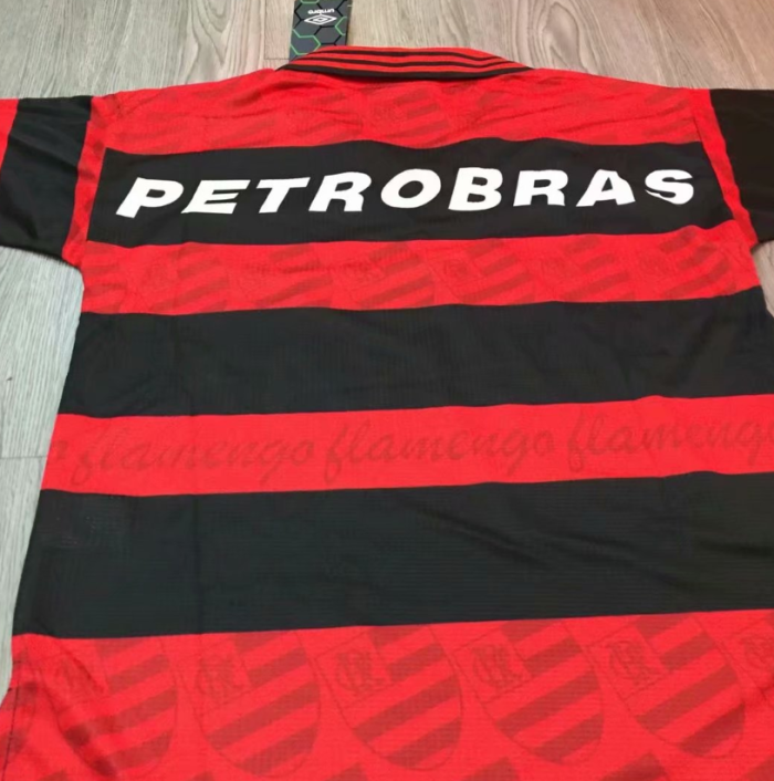 Retro Jersey 1995 Flamengo Home Red/Black Soccer Jersey Vintage Football Shirt