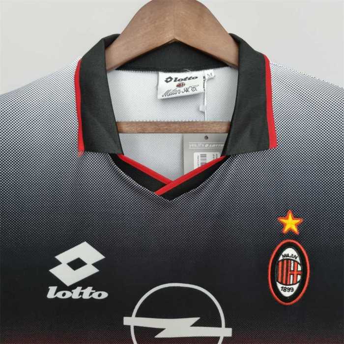 Retro Jersey 1995-1996 AC Milan Black/Red Soccer Training Jersey